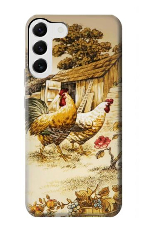 S2181 French Country Chicken Case Cover Custodia per Samsung Galaxy S23 Plus