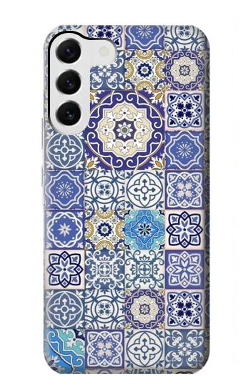 S3537 Moroccan Mosaic Pattern Case Cover Custodia per Samsung Galaxy S23 Plus
