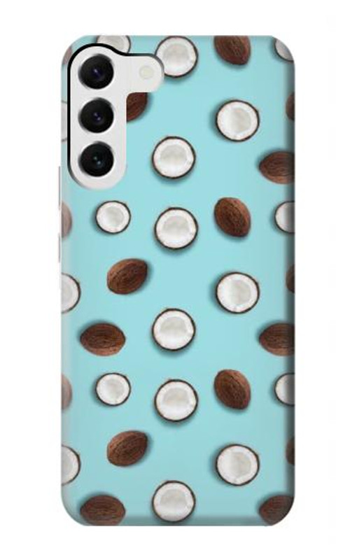 S3860 Coconut Dot Pattern Case Cover Custodia per Samsung Galaxy S23 Plus