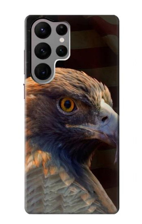 S3376 Eagle American Flag Case Cover Custodia per Samsung Galaxy S23 Ultra