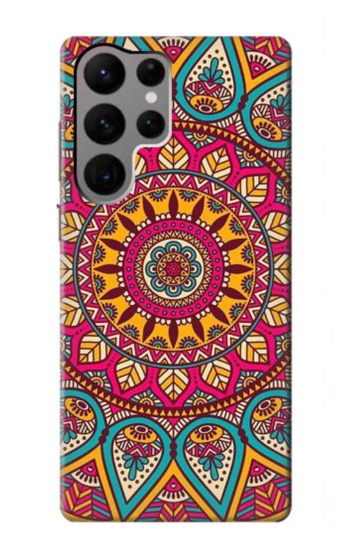 S3694 Hippie Art Pattern Case Cover Custodia per Samsung Galaxy S23 Ultra