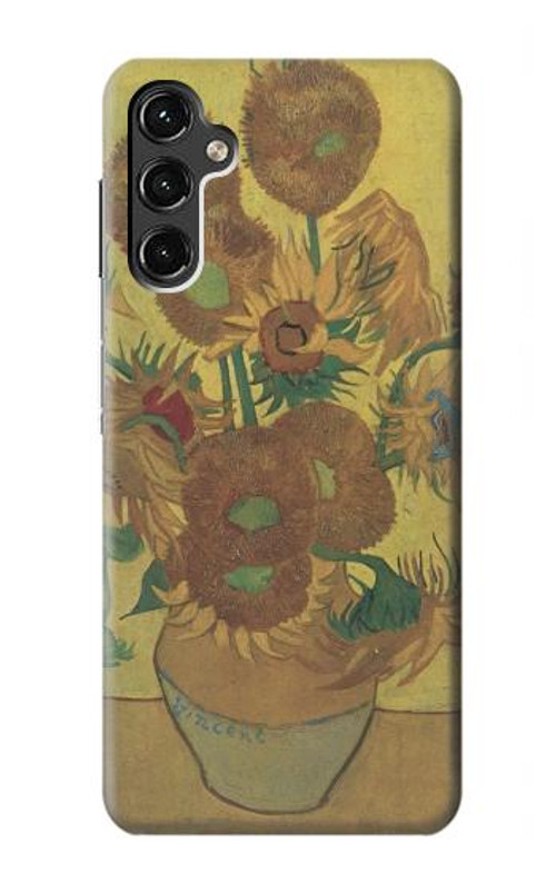 S0214 Van Gogh Vase Fifteen Sunflowers Case Cover Custodia per Samsung Galaxy A14 5G