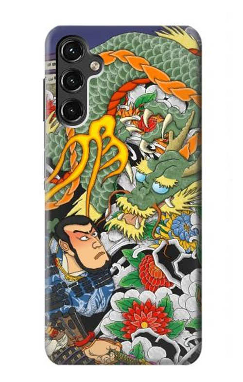 S0454 Japan Tattoo Case Cover Custodia per Samsung Galaxy A14 5G S0454 Japan Tattoo Case Cover Custodia per Samsung Galaxy A14 5G