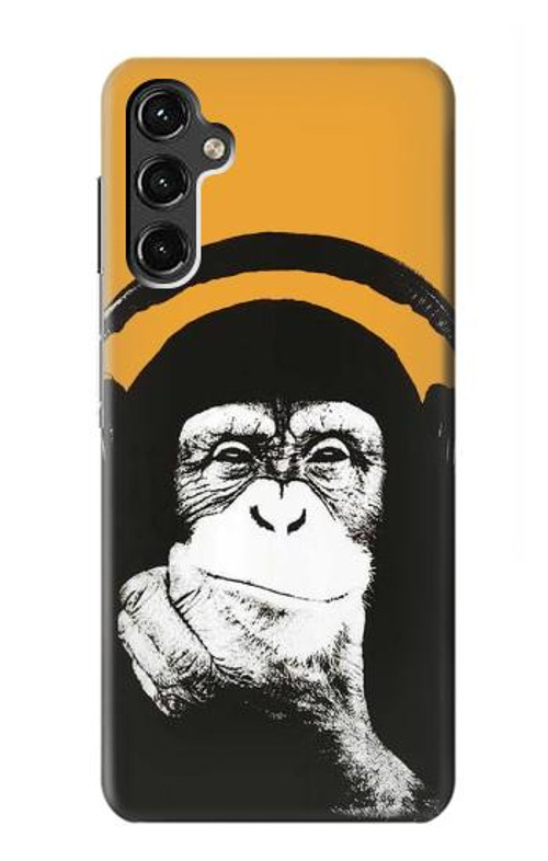 S2324 Funny Monkey with Headphone Pop Music Case Cover Custodia per Samsung Galaxy A14 5G S2324 Funny Monkey with Headphone Pop Music Case Cover Custodia per Samsung Galaxy A14 5G