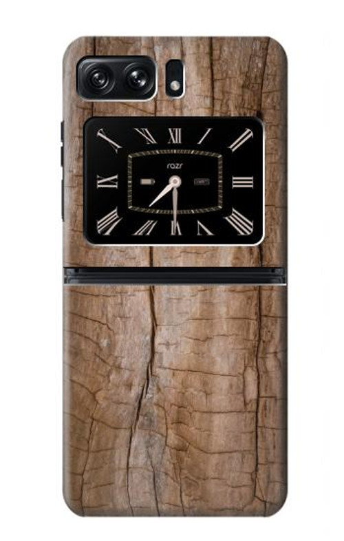 S0599 Wood Graphic Printed Case Cover Custodia per Motorola Moto Razr 2022