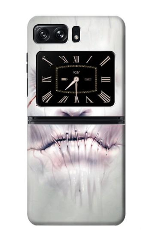 S0884 Horror Face Case Cover Custodia per Motorola Moto Razr 2022