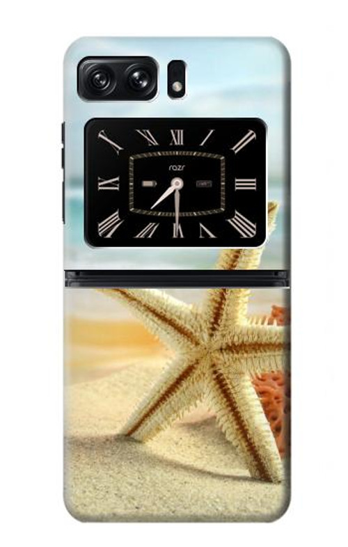 S1117 Starfish on the Beach Case Cover Custodia per Motorola Moto Razr 2022