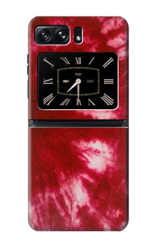 S2480 Tie Dye Red Case Cover Custodia per Motorola Moto Razr 2022