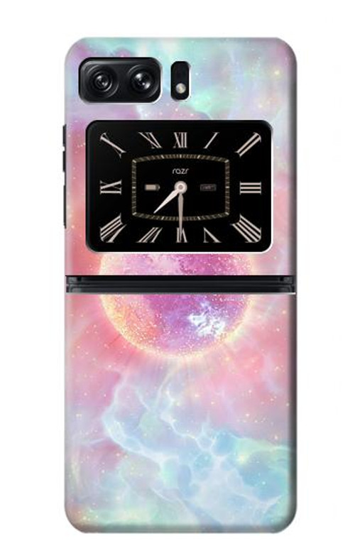 S3709 Pink Galaxy Case Cover Custodia per Motorola Moto Razr 2022