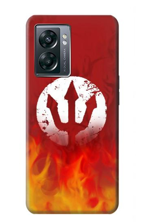 S2803 Fire Red Devil Spear Symbol Case Cover Custodia per OnePlus Nord N300