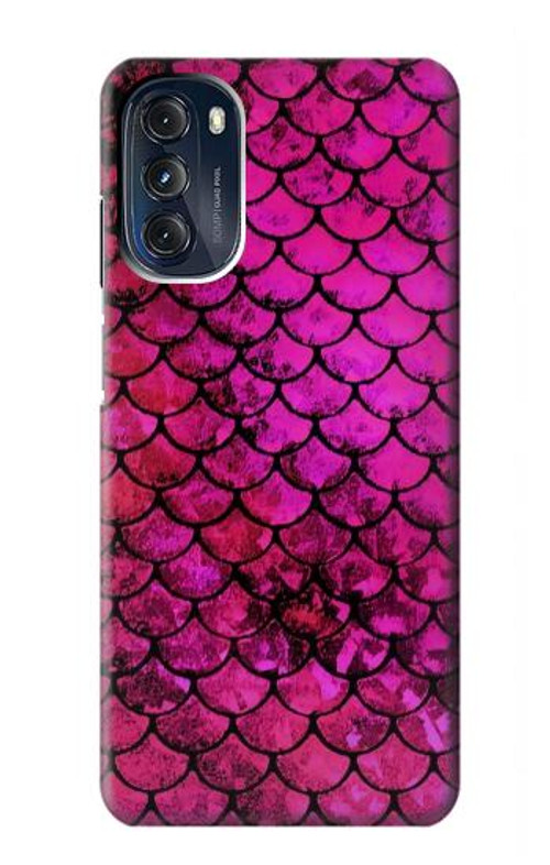 S3051 Pink Mermaid Fish Scale Case Cover Custodia per Motorola Moto G 5G (2023)