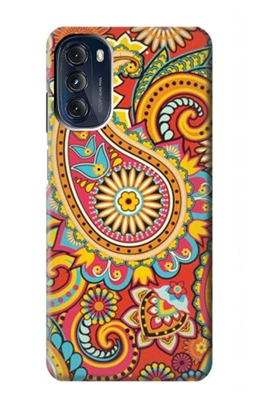 S3402 Floral Paisley Pattern Seamless Case Cover Custodia per Motorola Moto G 5G (2023)