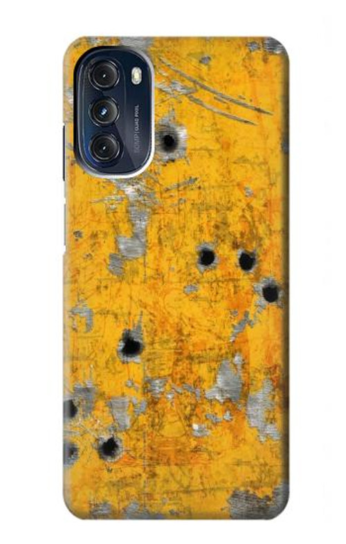 S3528 Bullet Rusting Yellow Metal Case Cover Custodia per Motorola Moto G 5G (2023)
