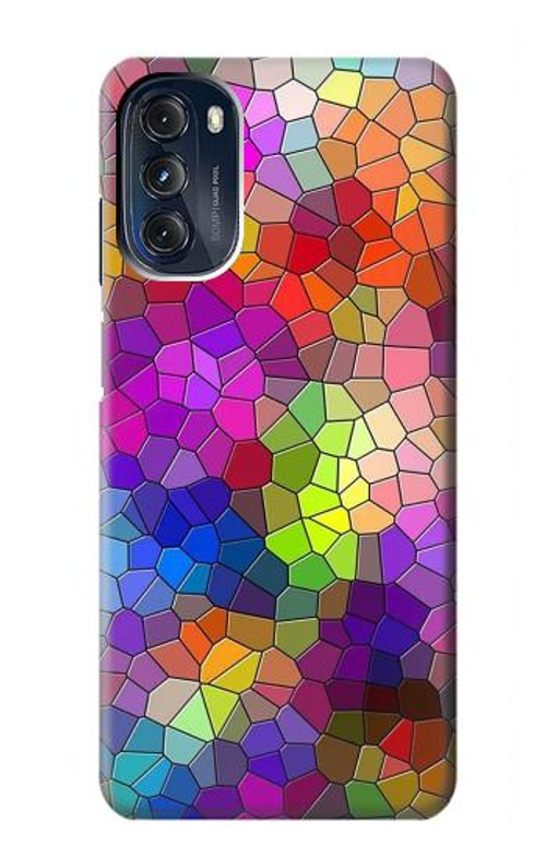 S3677 Colorful Brick Mosaics Case Cover Custodia per Motorola Moto G 5G (2023)