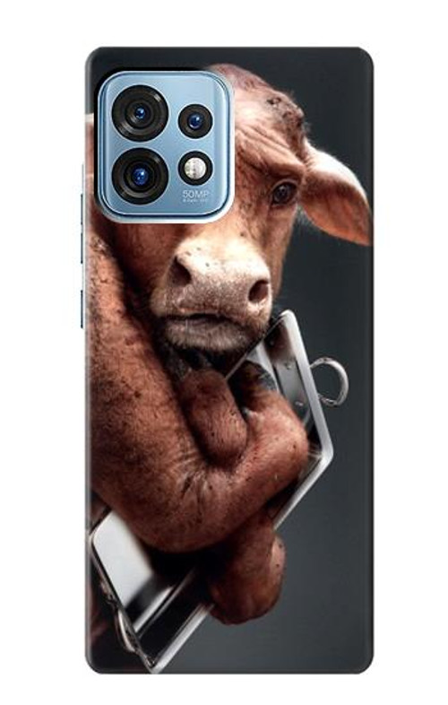 S1271 Crazy Cow Case Cover Custodia per Motorola Edge+ (2023), X40, X40 Pro, Edge 40 Pro