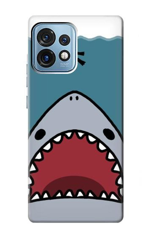 S3825 Cartoon Shark Sea Diving Case Cover Custodia per Motorola Edge+ (2023), X40, X40 Pro, Edge 40 Pro