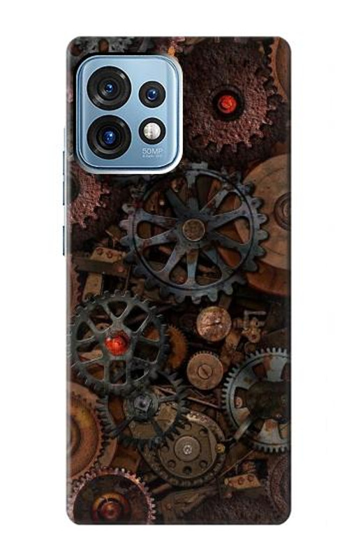 S3884 Steampunk Mechanical Gears Case Cover Custodia per Motorola Edge+ (2023), X40, X40 Pro, Edge 40 Pro