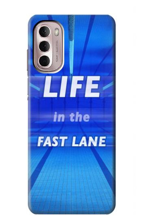 S3136 Life in the Fast Lane Swimming Pool Case Cover Custodia per Motorola Moto G Stylus 4G (2022)