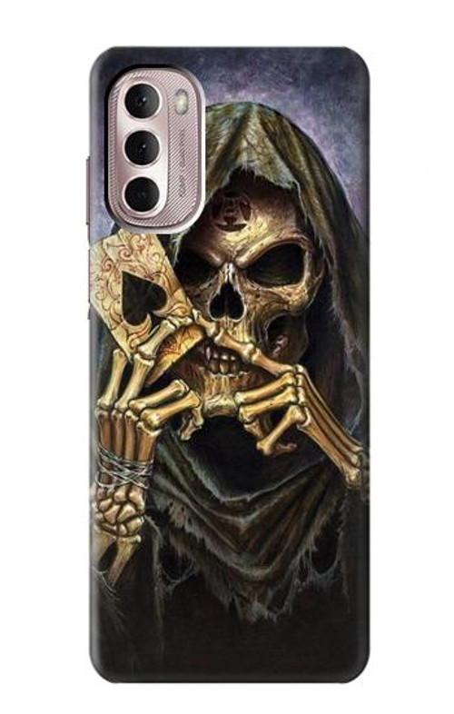 S3594 Grim Reaper Wins Poker Case Cover Custodia per Motorola Moto G Stylus 4G (2022)