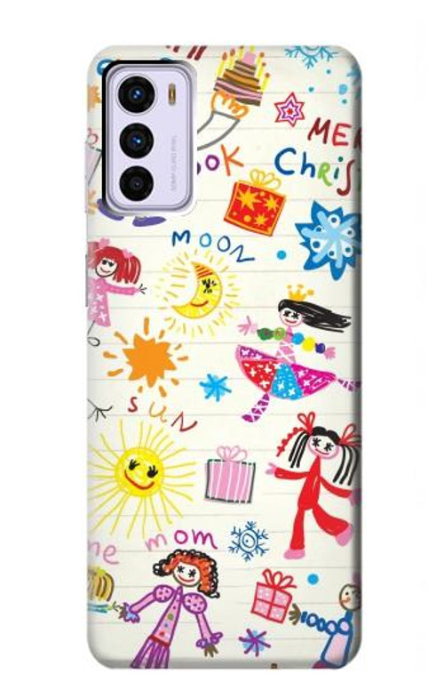 S3280 Kids Drawing Case Cover Custodia per Motorola Moto G42