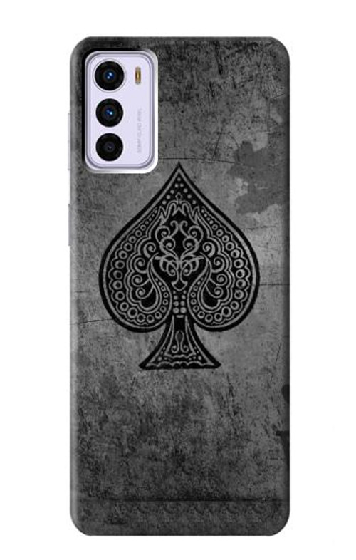 S3446 Black Ace Spade Case Cover Custodia per Motorola Moto G42