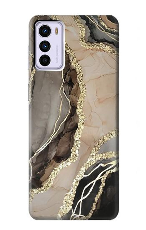 S3700 Marble Gold Graphic Printed Case Cover Custodia per Motorola Moto G42