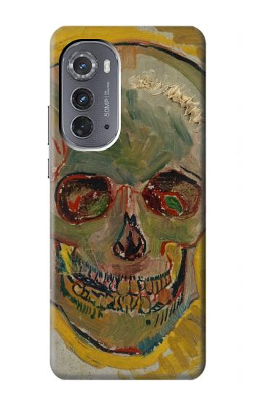 S3359 Vincent Van Gogh Skull Case Cover Custodia per Motorola Edge (2022)