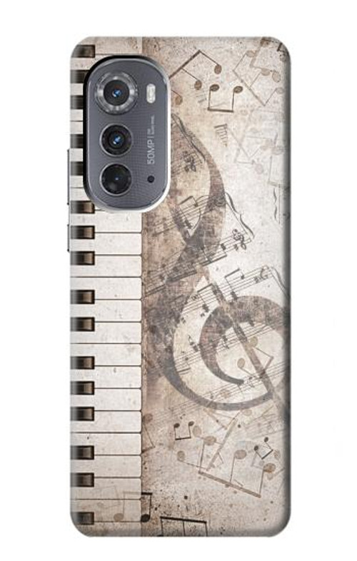 S3390 Music Note Case Cover Custodia per Motorola Edge (2022)