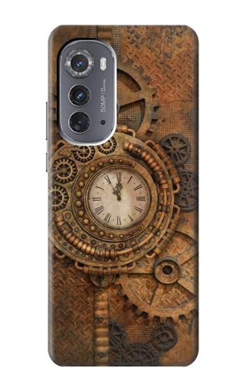 S3401 Clock Gear Steampunk Case Cover Custodia per Motorola Edge (2022)