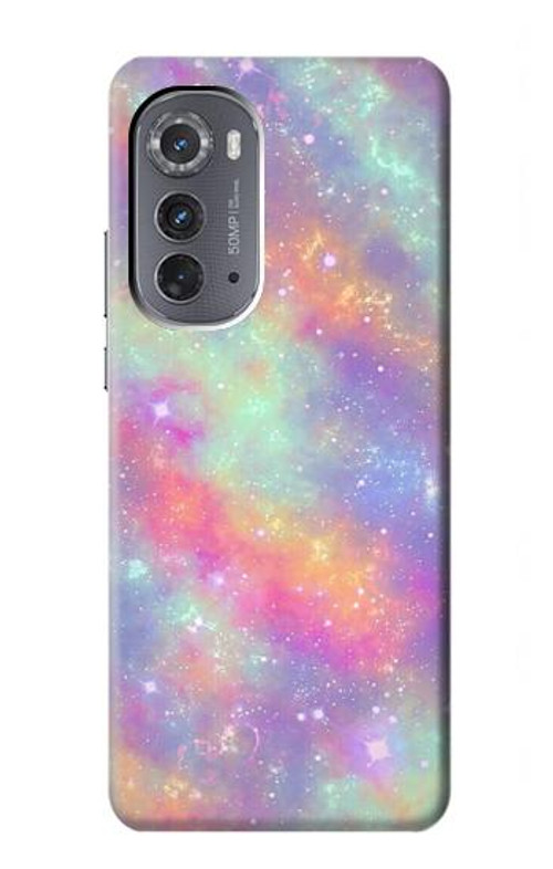 S3706 Pastel Rainbow Galaxy Pink Sky Case Cover Custodia per Motorola Edge (2022)