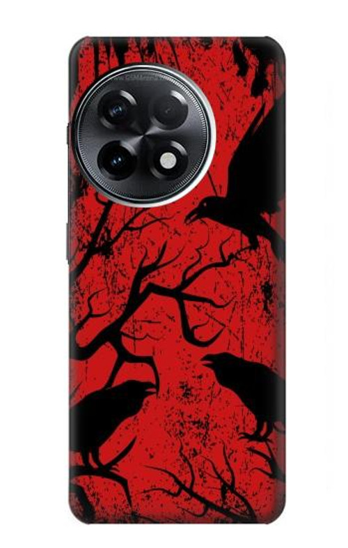 S3325 Crow Black Blood Tree Case Cover Custodia per OnePlus 11R