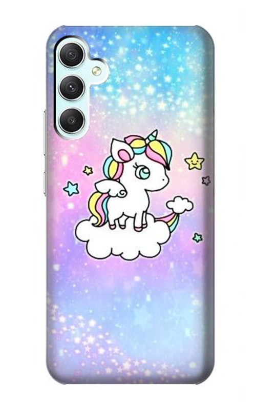 S3256 Cute Unicorn Cartoon Case Cover Custodia per Samsung Galaxy A34 5G S3256 Cute Unicorn Cartoon Case Cover Custodia per Samsung Galaxy A34 5G