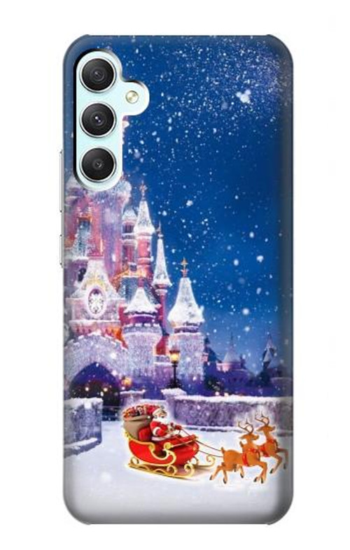 S3282 Santa Xmas Castle Case Cover Custodia per Samsung Galaxy A34 5G