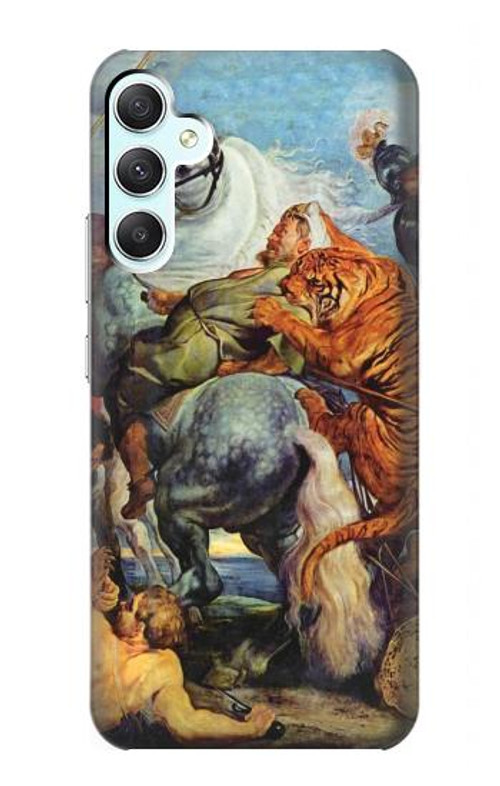 S3331 Peter Paul Rubens Tiger und Lowenjagd Case Cover Custodia per Samsung Galaxy A34 5G S3331 Peter Paul Rubens Tiger und Lowenjagd Case Cover Custodia per Samsung Galaxy A34 5G