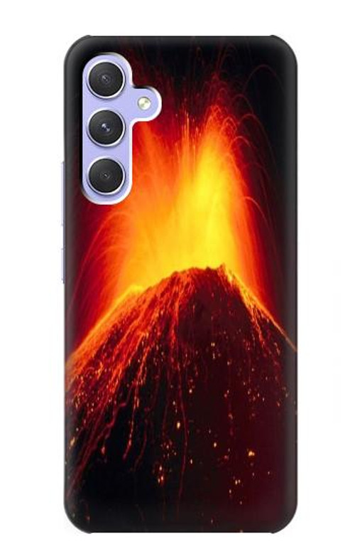 S0745 Volcano Lava Case Cover Custodia per Samsung Galaxy A54 5G