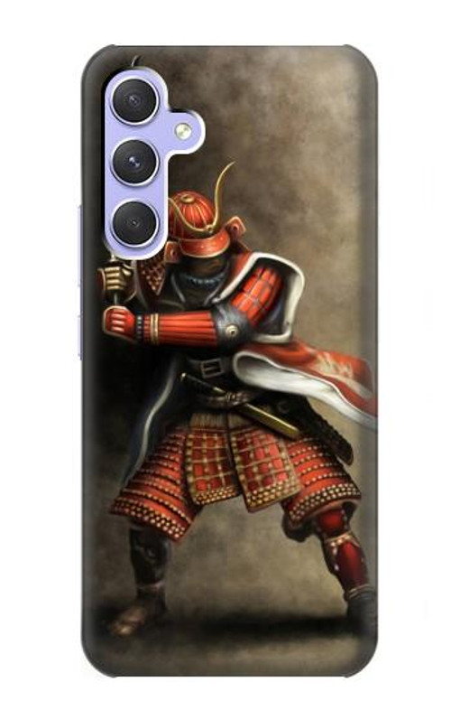 S0796 Japan Red Samurai Case Cover Custodia per Samsung Galaxy A54 5G