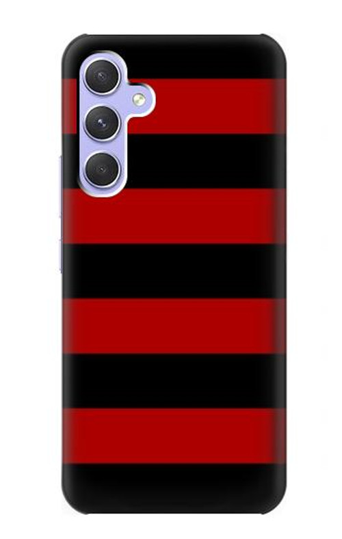 S2638 Black and Red Striped Case Cover Custodia per Samsung Galaxy A54 5G