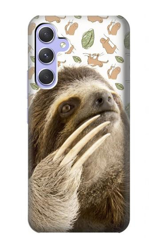S3559 Sloth Pattern Case Cover Custodia per Samsung Galaxy A54 5G