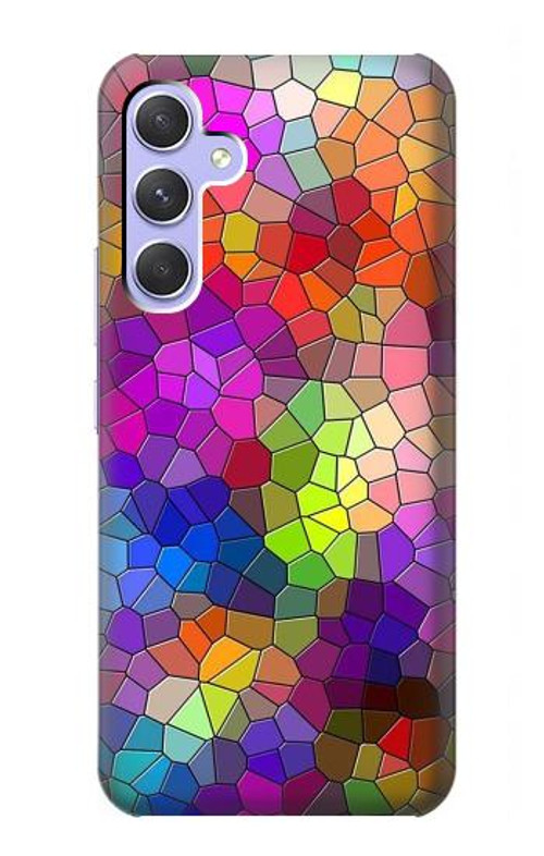 S3677 Colorful Brick Mosaics Case Cover Custodia per Samsung Galaxy A54 5G