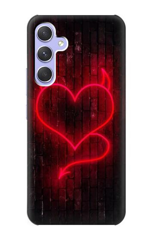 S3682 Devil Heart Case Cover Custodia per Samsung Galaxy A54 5G