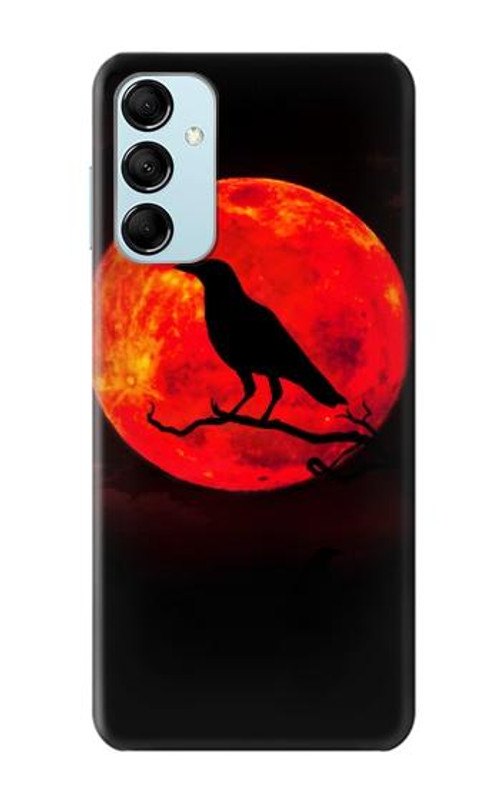 S3328 Crow Red Moon Case Cover Custodia per Samsung Galaxy M14