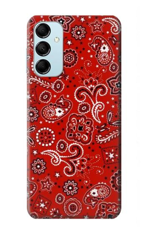 S3354 Red Classic Bandana Case Cover Custodia per Samsung Galaxy M14