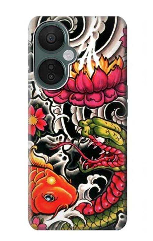 S0605 Yakuza Tattoo Case Cover Custodia per OnePlus Nord CE 3 Lite, Nord N30 5G