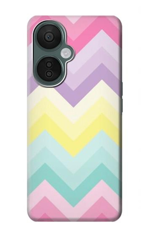 S3514 Rainbow Zigzag Case Cover Custodia per OnePlus Nord CE 3 Lite, Nord N30 5G