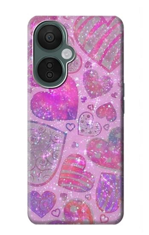 S3710 Pink Love Heart Case Cover Custodia per OnePlus Nord CE 3 Lite, Nord N30 5G
