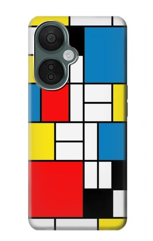 S3814 Piet Mondrian Line Art Composition Case Cover Custodia per OnePlus Nord CE 3 Lite, Nord N30 5G