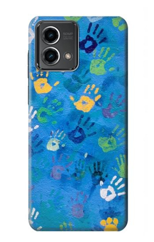 S3403 Hand Print Case Cover Custodia per Motorola Moto G Stylus 5G (2023)