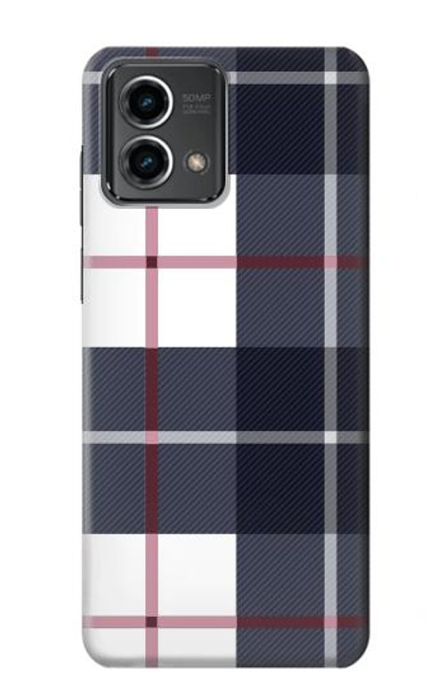 S3452 Plaid Fabric Pattern Case Cover Custodia per Motorola Moto G Stylus 5G (2023)