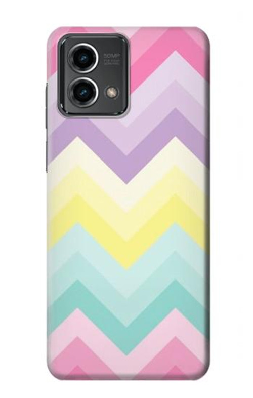 S3514 Rainbow Zigzag Case Cover Custodia per Motorola Moto G Stylus 5G (2023)