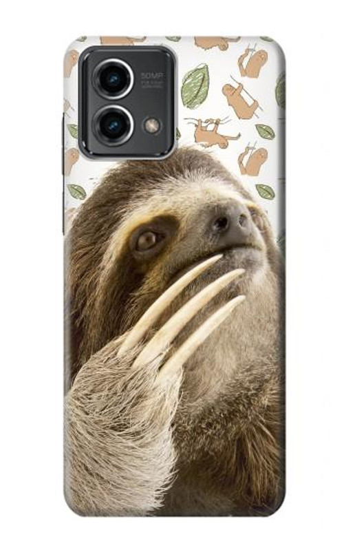 S3559 Sloth Pattern Case Cover Custodia per Motorola Moto G Stylus 5G (2023)